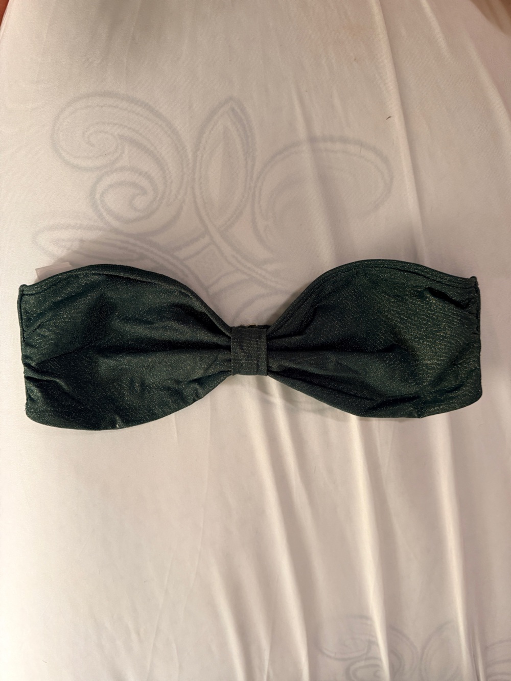 Abercrombie & Fitch Strapless Bandeau Top - Dark Green